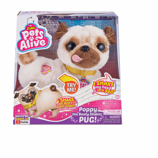 Pets Alive Poppy Dansandi Pug hundur