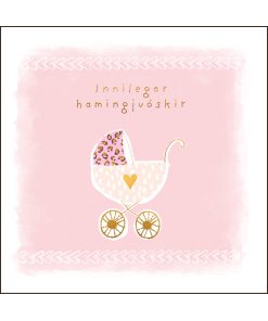 Kort-Barnavagn-Bleikur