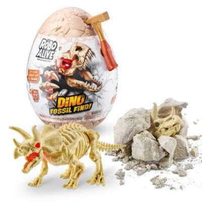 Robo Alive Dino Fossil Egg með hamri
