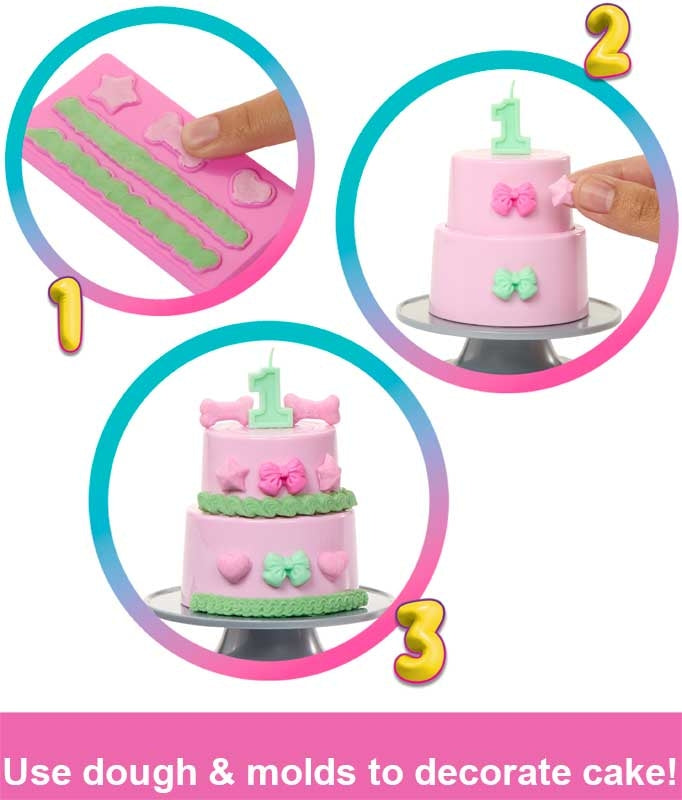 Barbie Party Unboxed Pet BIrthday - Brunette