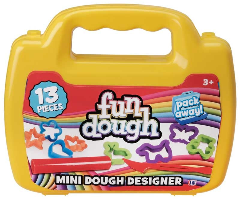 Taska með leir og fylgihlutum