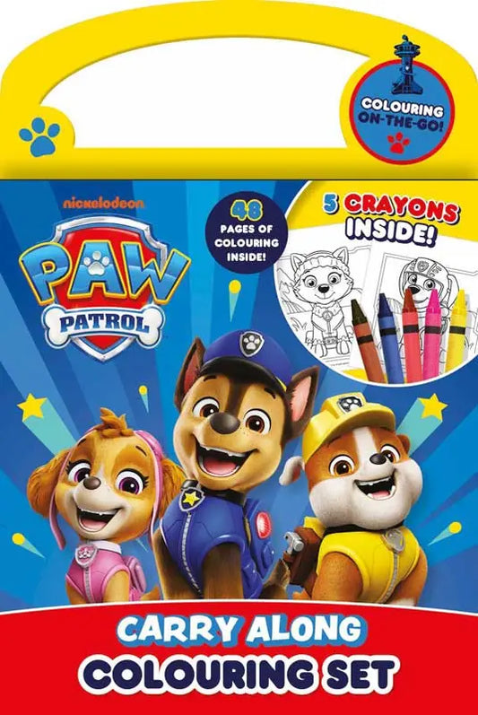 PAW PATROL CARRY ALONG COLOURING SET