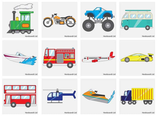 TATTOOS MINI 4CM VEHICLES